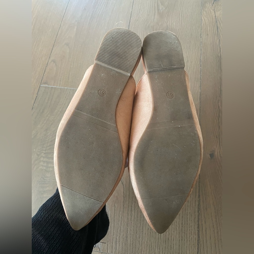 Juliet Holy Womens Mules Flats Pointed Toe Backless Metal Chain Slides, 6.5 - Picture 7 of 8